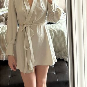 Babaton Hyde Satin Mini Dress